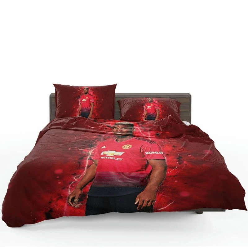 Paul Pogba euphoric United Footballer Player Bedding Set