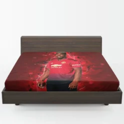 Paul Pogba euphoric United Footballer Player Fitted Sheet 1