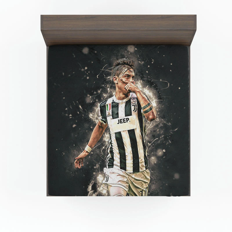 Paulo Bruno Dybala Juventus Star Soccer Player Fitted Sheet