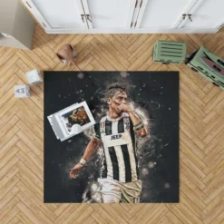 Paulo Bruno Dybala Juventus Star Soccer Player Rug