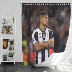 Paulo Bruno Dybala Rapid Juve Football Player Shower Curtain