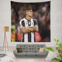 Paulo Bruno Dybala Rapid Juve Football Player Tapestry