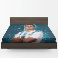 Paulo Bruno Dybala bustling Footballer Player Fitted Sheet 1