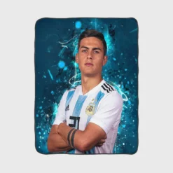 Paulo Bruno Dybala bustling Footballer Player Fleece Blanket 1