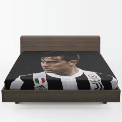 Paulo Bruno Dybala capable Soccer Player Fitted Sheet 1