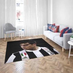 Paulo Bruno Dybala capable Soccer Player Rug 2