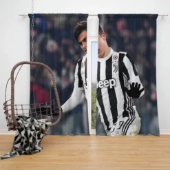 Paulo Bruno Dybala consistent Juve Football Player Window Curtain