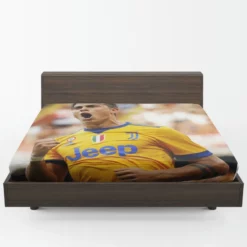 Paulo Bruno Dybala enthusiastic sports Player Fitted Sheet 1