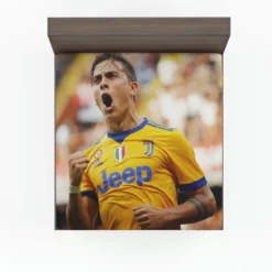 Paulo Bruno Dybala enthusiastic sports Player Fitted Sheet