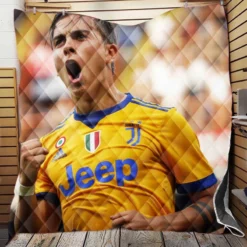 Paulo Bruno Dybala enthusiastic sports Player Quilt Blanket