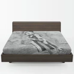 Paulo Bruno Dybala focused Football Player Fitted Sheet 1