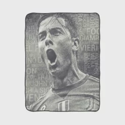 Paulo Bruno Dybala gifted Football Player Fleece Blanket 1