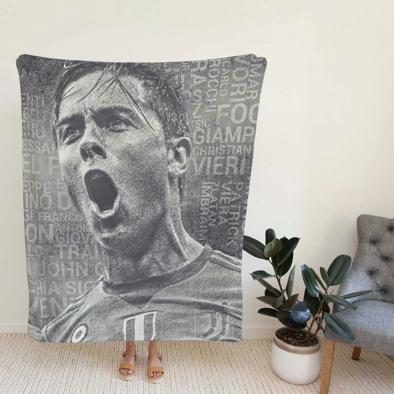 Paulo Bruno Dybala gifted Football Player Fleece Blanket