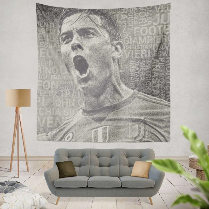 Paulo Bruno Dybala gifted Football Player Tapestry