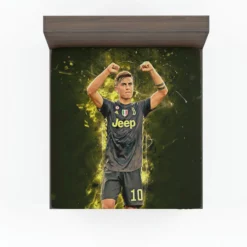 Paulo Bruno Dybala mercurial Juve Soccer Player Fitted Sheet