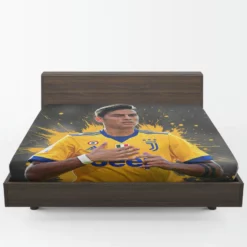 Paulo Bruno Dybala sharp Juve Football Player Fitted Sheet 1