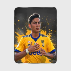 Paulo Bruno Dybala sharp Juve Football Player Fleece Blanket 1