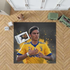 Paulo Bruno Dybala sharp Juve Football Player Rug