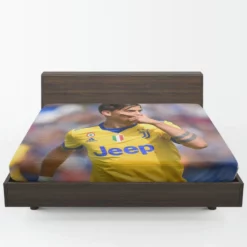 Paulo Bruno Dybala spright Football Player Fitted Sheet 1