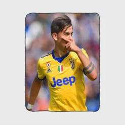 Paulo Bruno Dybala spright Football Player Fleece Blanket 1