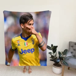 Paulo Bruno Dybala spright Football Player Fleece Blanket