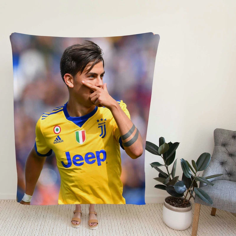 Paulo Bruno Dybala spright Football Player Fleece Blanket