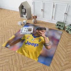 Paulo Bruno Dybala spright Football Player Rug 1