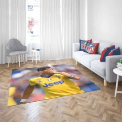 Paulo Bruno Dybala spright Football Player Rug 2