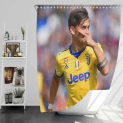 Paulo Bruno Dybala spright Football Player Shower Curtain