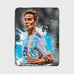 Paulo Dybala Honorable Soccer Player Fleece Blanket 1