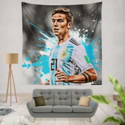 Paulo Dybala Honorable Soccer Player Tapestry