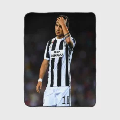 Paulo Dybala committed sports Player Fleece Blanket 1