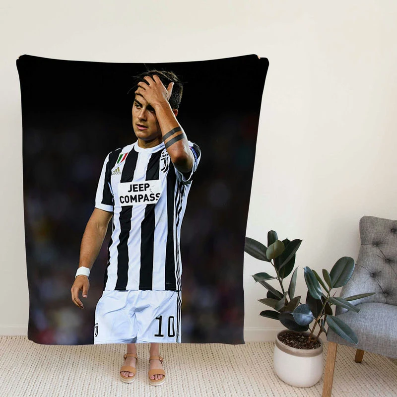 Paulo Dybala committed sports Player Fleece Blanket