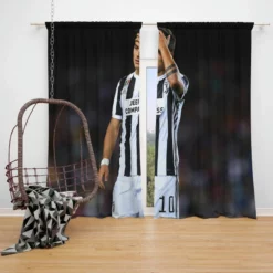 Paulo Dybala committed sports Player Window Curtain