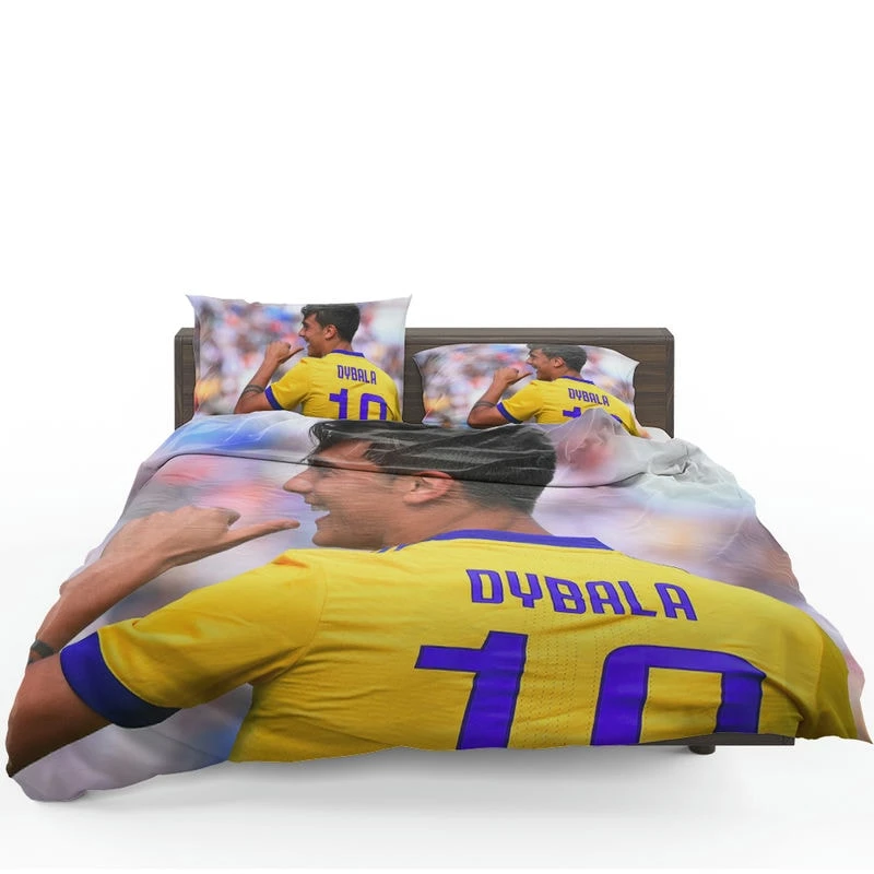 Paulo Dybala confident Soccer Player Bedding Set