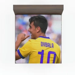 Paulo Dybala confident Soccer Player Fitted Sheet