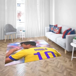 Paulo Dybala confident Soccer Player Rug 2