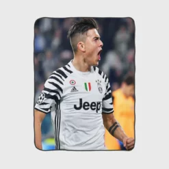 Paulo Dybala elite Juve sports Player Fleece Blanket 1