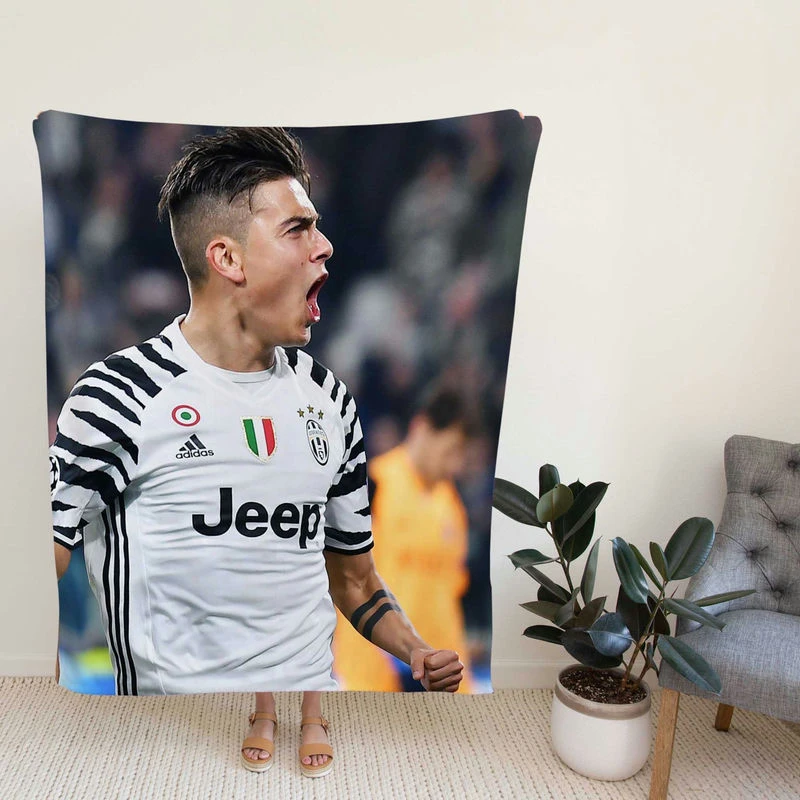 Paulo Dybala elite Juve sports Player Fleece Blanket