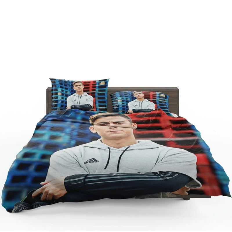 Paulo Dybala encouraging Juve Football Player Bedding Set