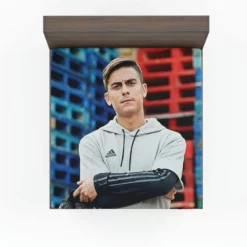 Paulo Dybala encouraging Juve Football Player Fitted Sheet