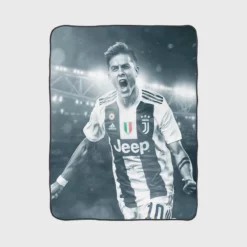 Paulo Dybala euphoric Footballer Player Fleece Blanket 1