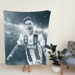 Paulo Dybala euphoric Footballer Player Fleece Blanket