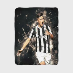 Paulo Dybala fastidious Soccer Player Fleece Blanket 1