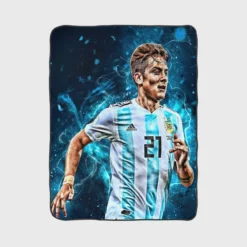 Paulo Dybala fit sports Player Fleece Blanket 1