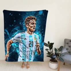 Paulo Dybala fit sports Player Fleece Blanket