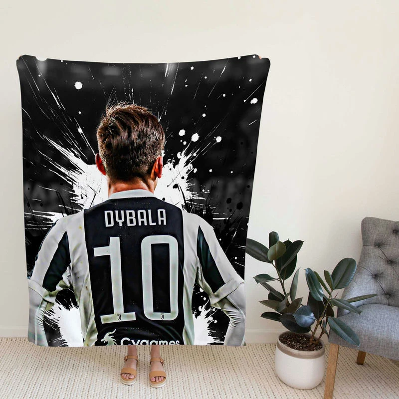 Paulo Dybala flexible Football Player Fleece Blanket