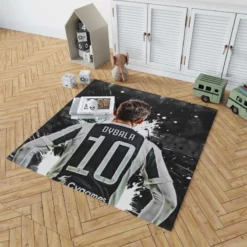 Paulo Dybala flexible Football Player Rug 1