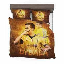 Paulo Dybala hardworking sports Player Bedding Set 1