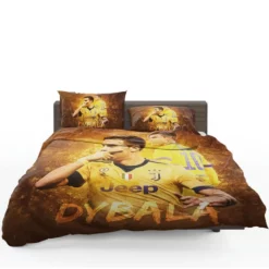 Paulo Dybala hardworking sports Player Bedding Set